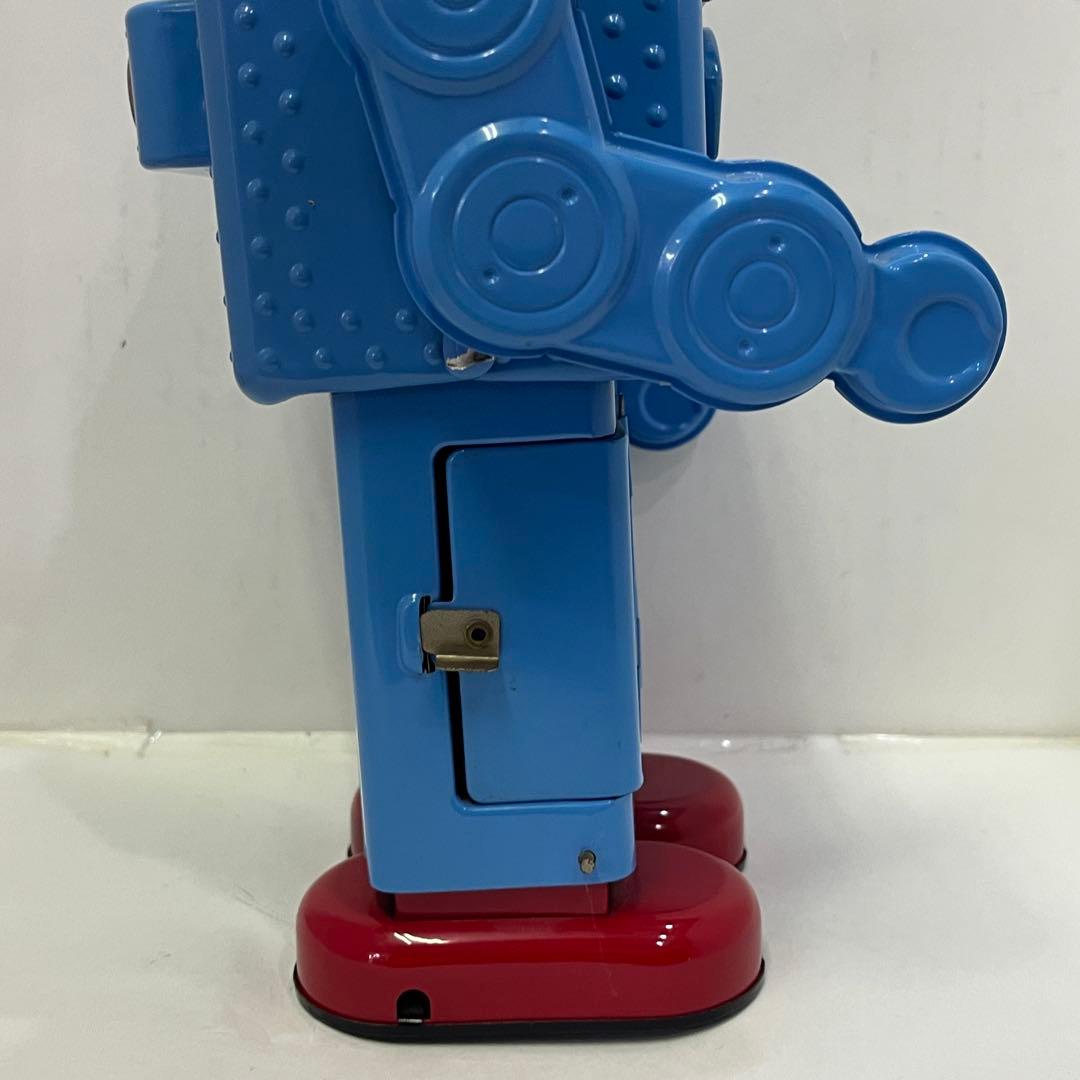 HAHATOY スモーキング スペースマン ブリキロボット 玩具 青