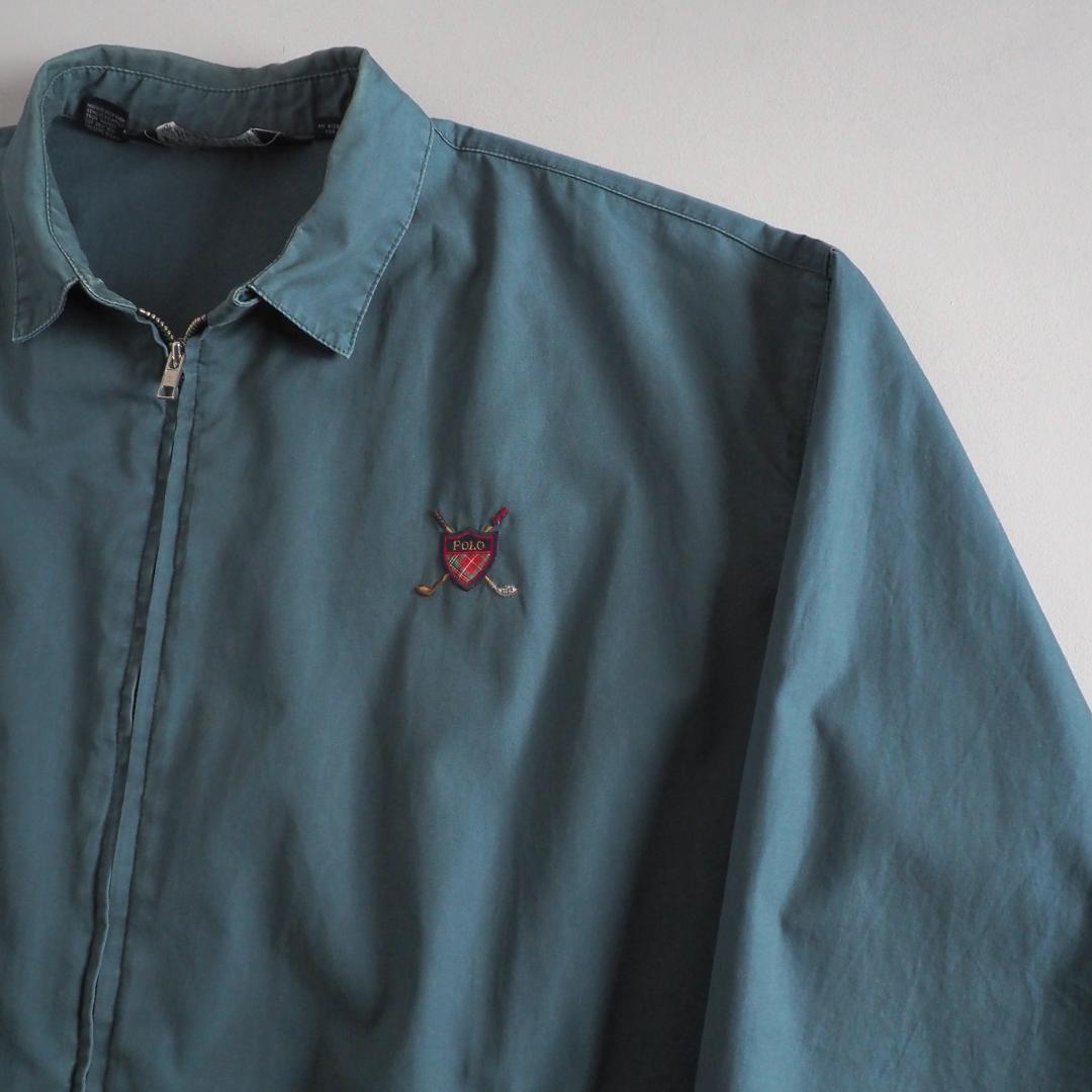 ラルフローレン　ブルゾン　スイングトップ　グリーン　エンブレム