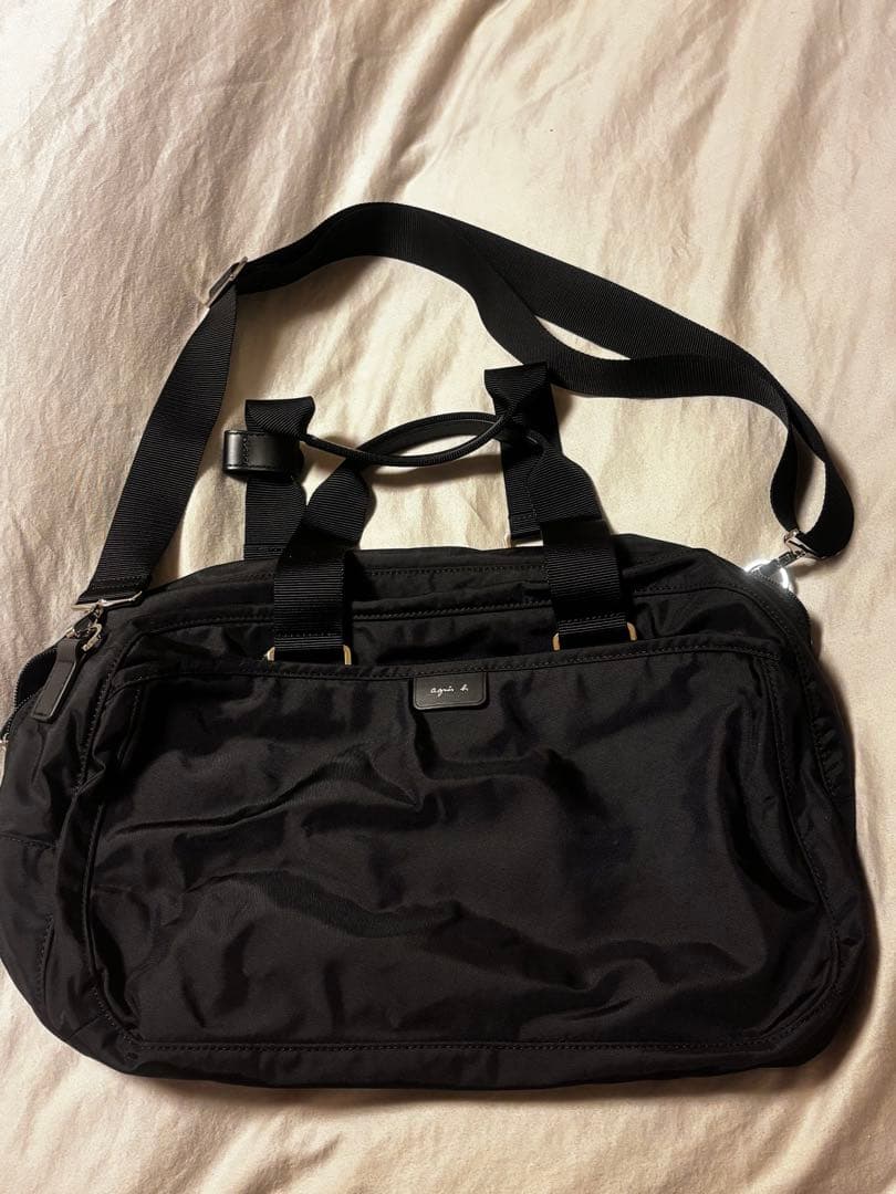 agnes.b2wayボストンバッグ ブラック
