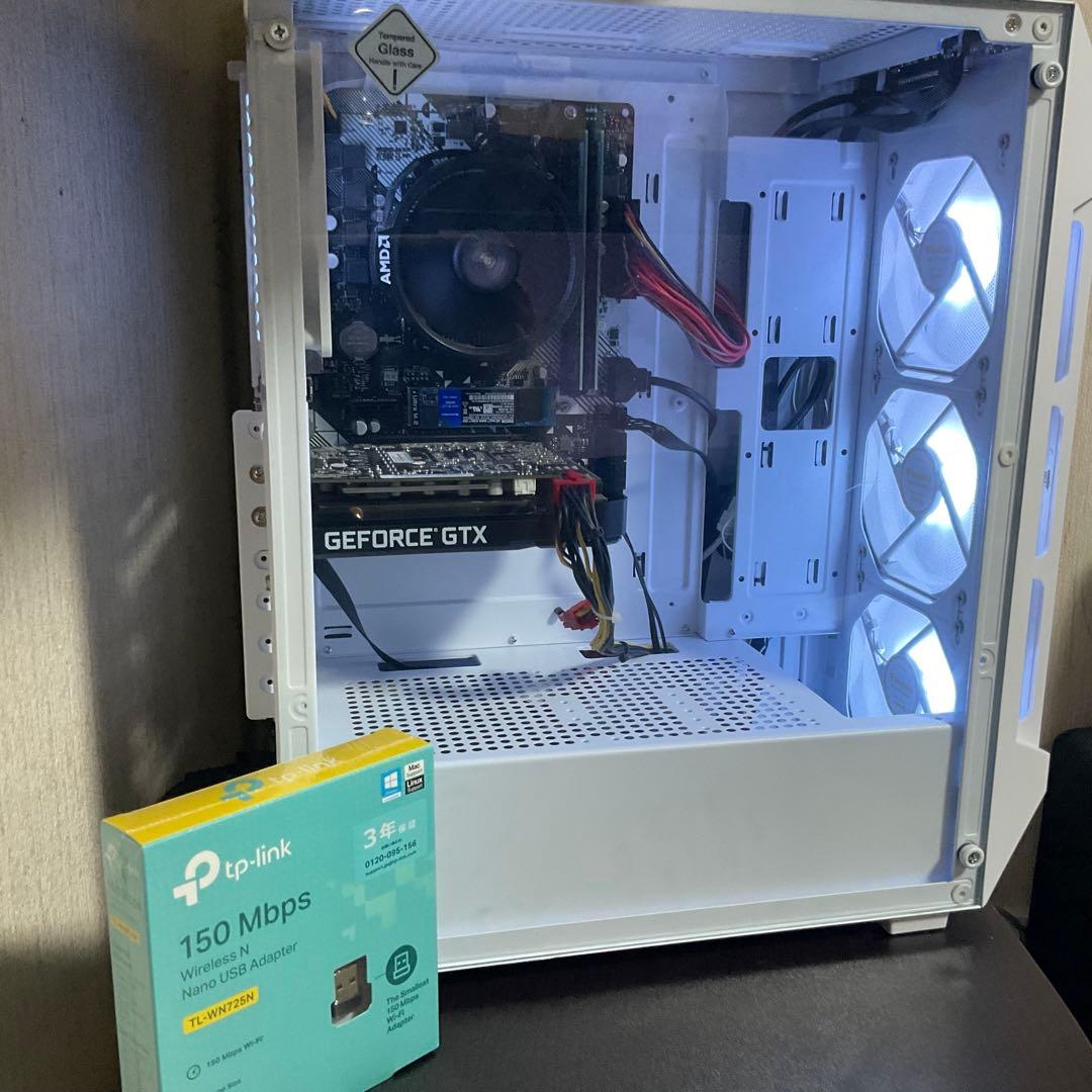 白ゲーミングPC Ryzen5 3500/GTX1660super