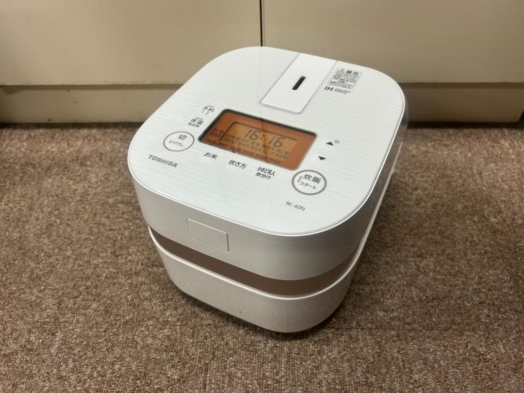 東芝 炊飯器 RC-4ZPJ ホワイト 2021年製