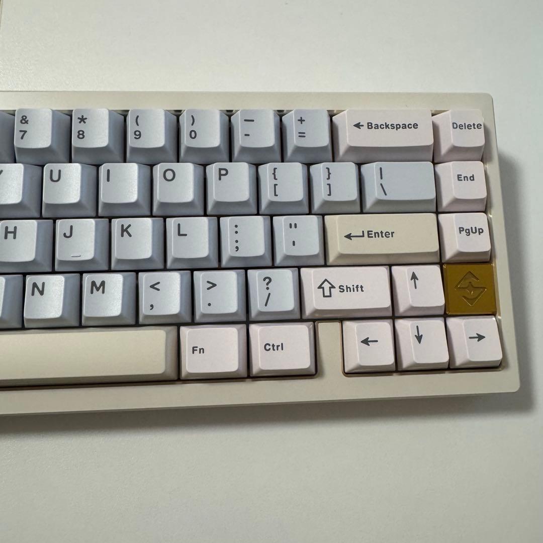 キーボード WOBKEY ZEN65 Ultra White-Gold