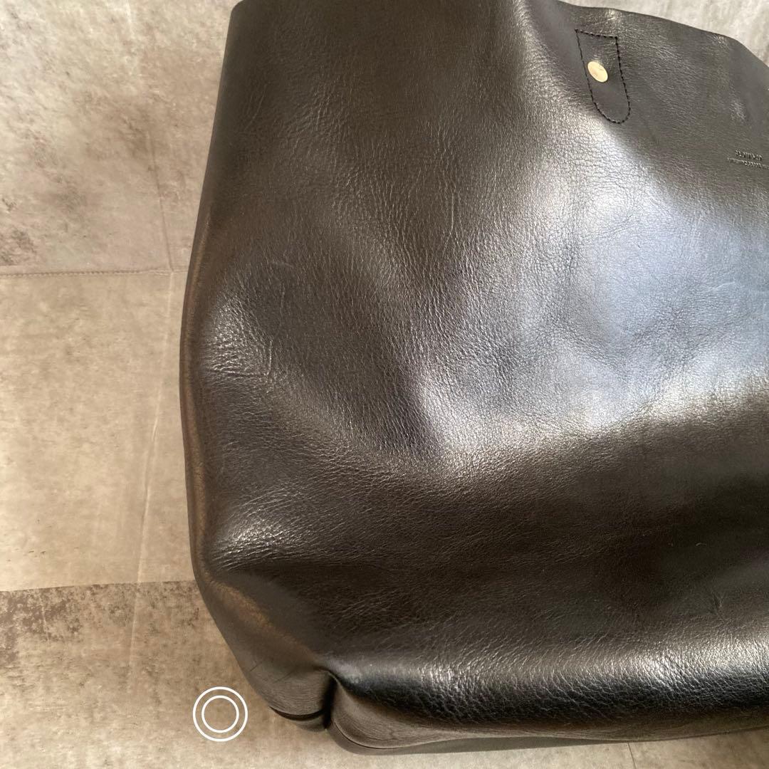 BEAMS別注 SLOW/TOTEバッグ 栃木レザー ブラック ビームス スロウ