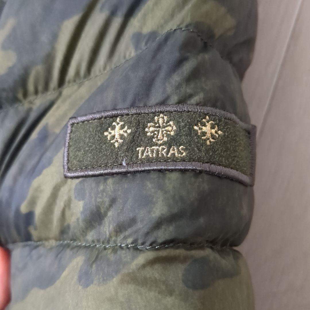 【美品】TATRAS　リバーシブル　ダウンロングコート　カモフラ柄　サイズ3