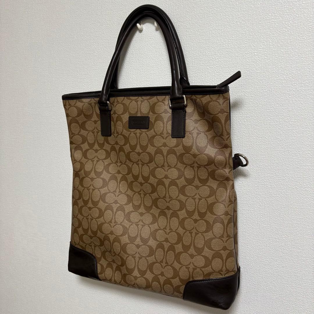 【良品】COACH コーチ ビジネスバッグ トートバッグ F71103
