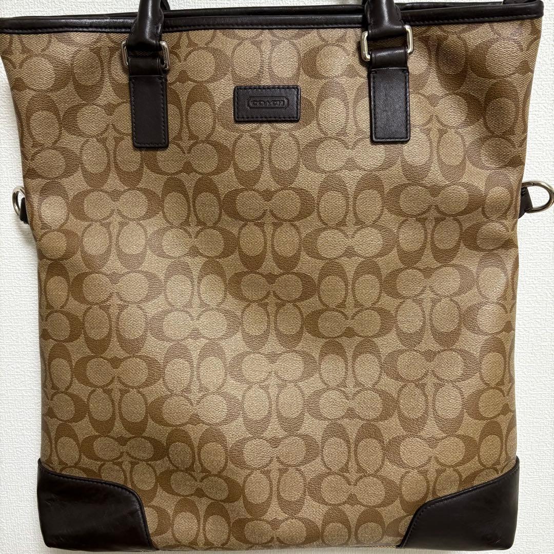 【良品】COACH コーチ ビジネスバッグ トートバッグ F71103