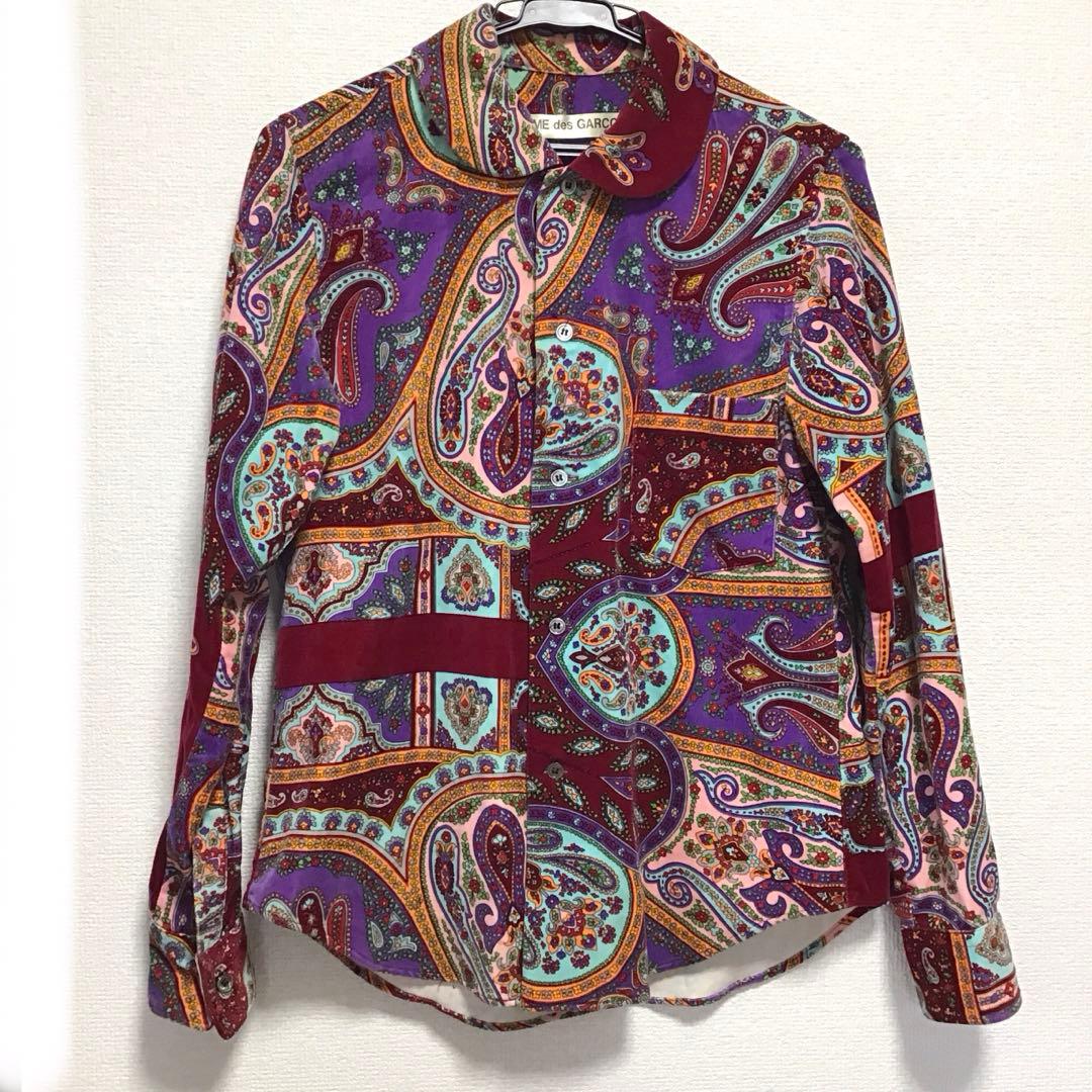 K*M様 COMME des GARÇONS ペイズリー柄 長袖シャツ　M