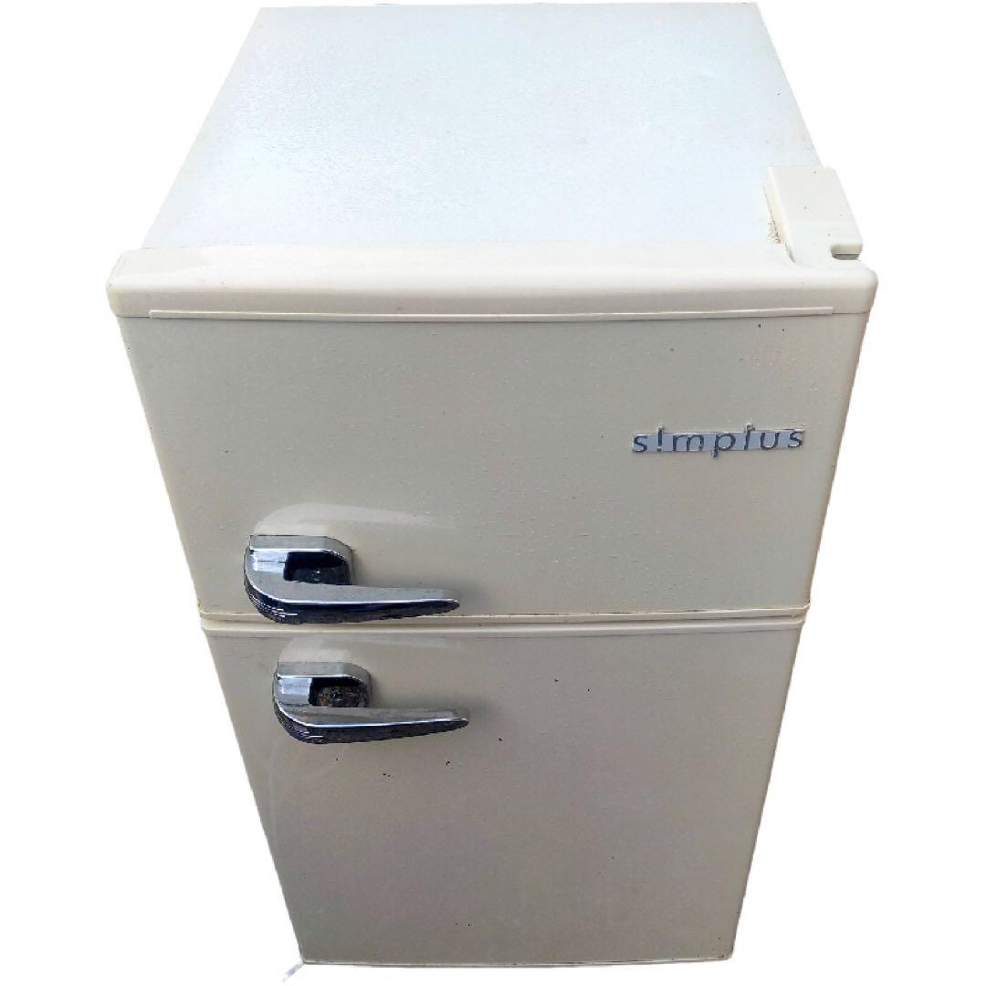 キ*イ様 simplus 2ドア冷凍冷蔵庫SP-RT85L2-WH 85リットル