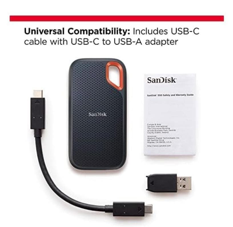 外付けハードディスク・ドライブ SANDISK EXTREME SSD V2 SDSSDE61-1T00G25