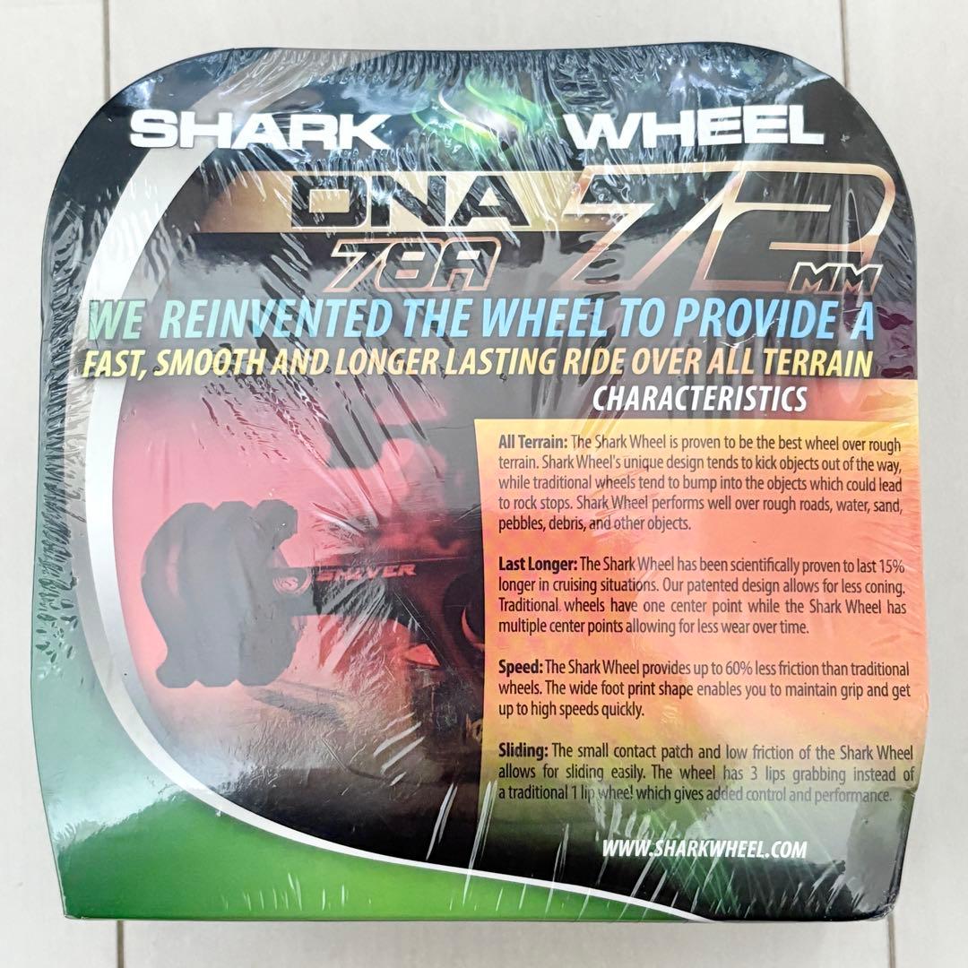 24☆新品 未開封☆ シャークウィール 72mm 78a クリア グリーン