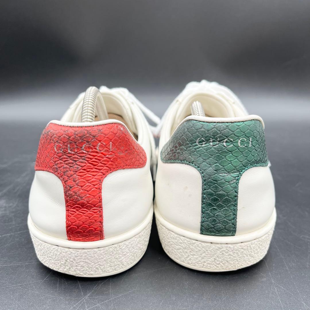 美品✨️ グッチ エース エンブロイダリー スネーク シェリーライン 27cm