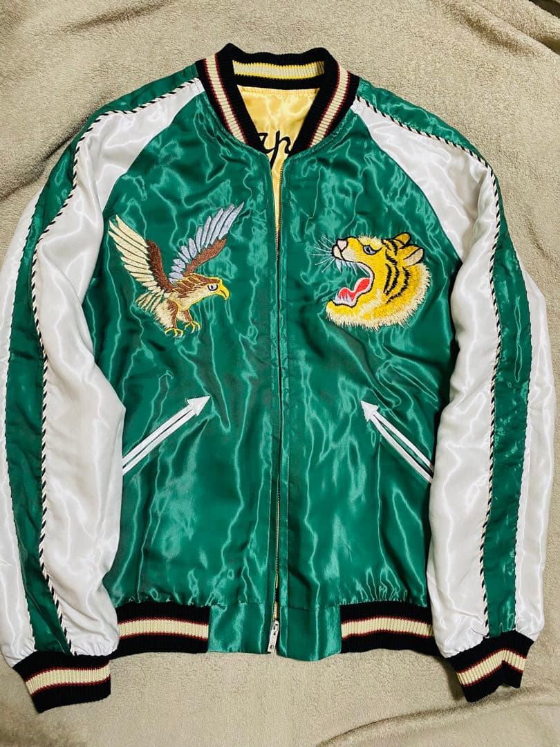 未使用近 美品 テーラー東洋 日本限定 スカジャン 虎ワシunisex レーヨン