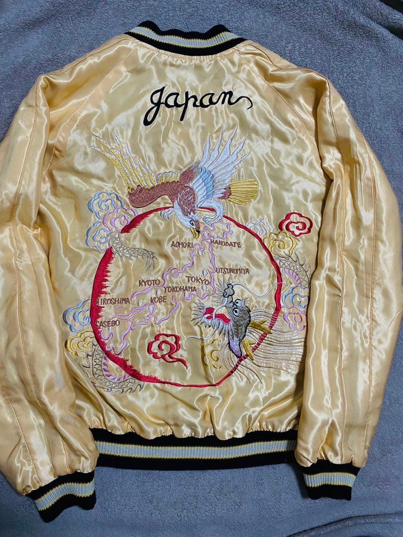 未使用近 美品 テーラー東洋 日本限定 スカジャン 虎ワシunisex レーヨン