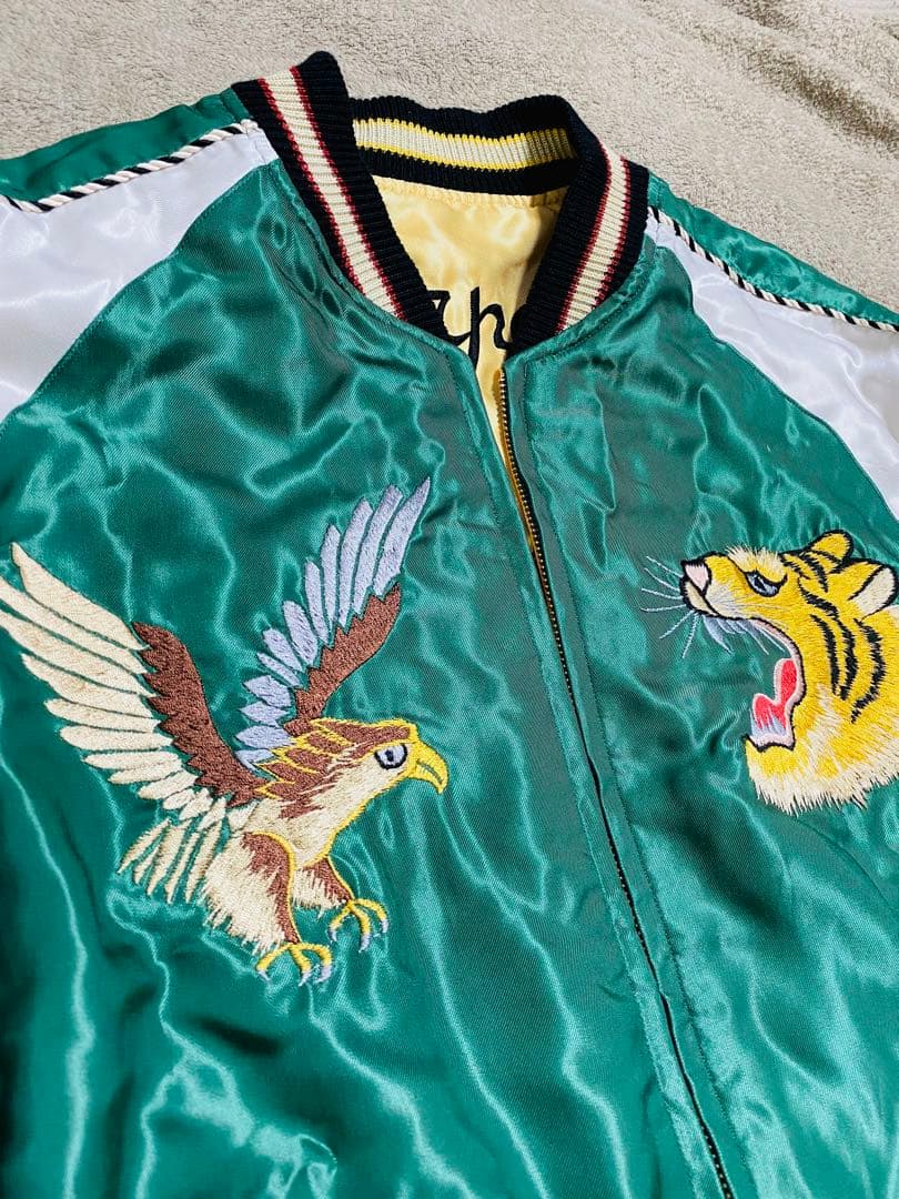 未使用近 美品 テーラー東洋 日本限定 スカジャン 虎ワシunisex レーヨン