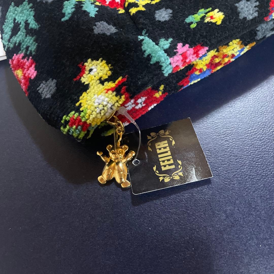 フェイラー　ハイジドット　ブラック　Dカン付きシェルポーチ　新品　店舗限定品