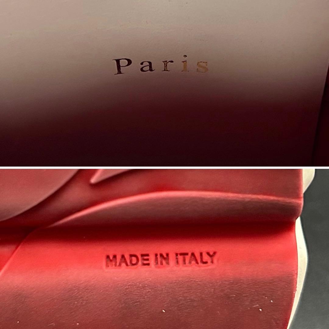 【美品】クリスチャンルブタン スパイクスニーカー スタッズ メンズ￼ 白 39