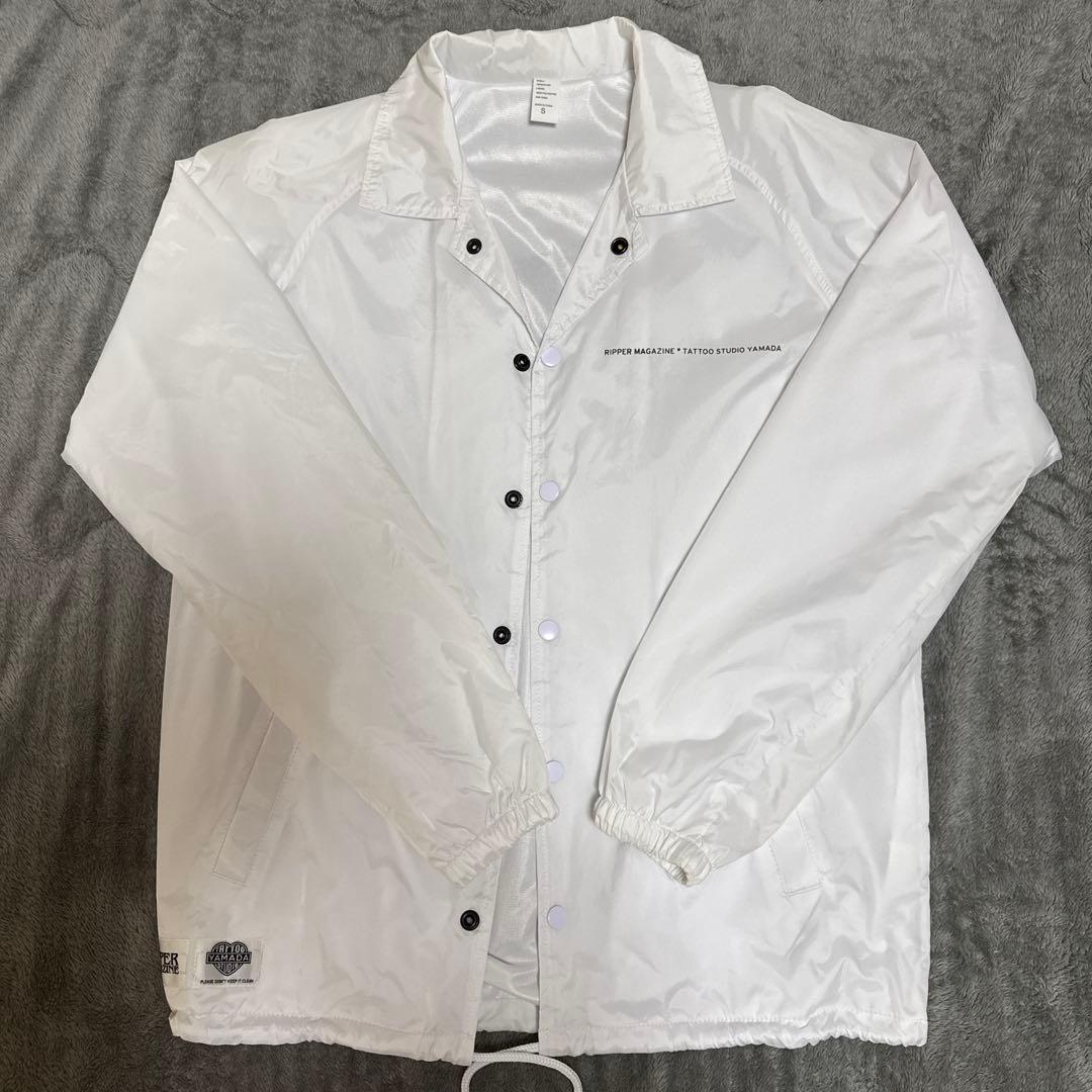 tatoo studio yamada COACH JACKET Sホワイト