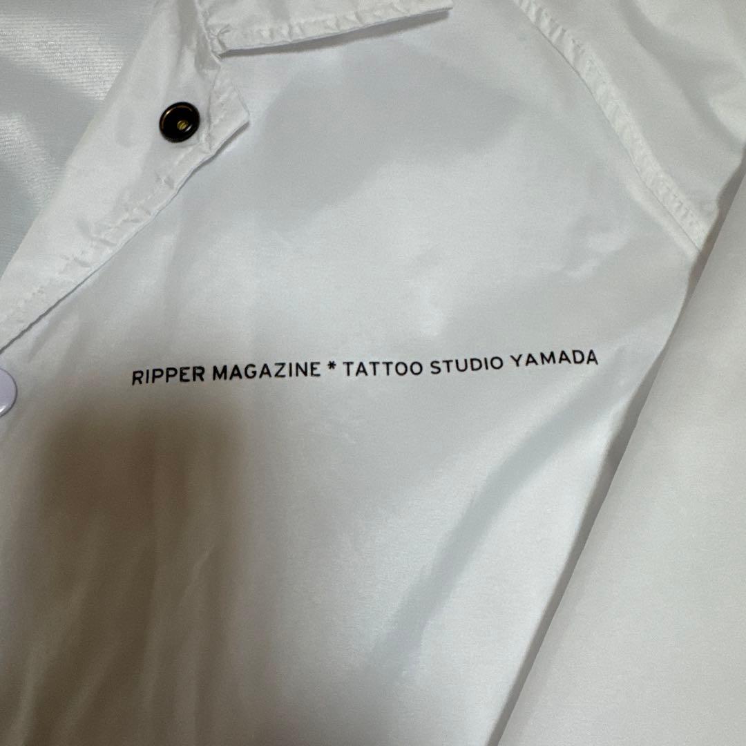 tatoo studio yamada COACH JACKET Sホワイト