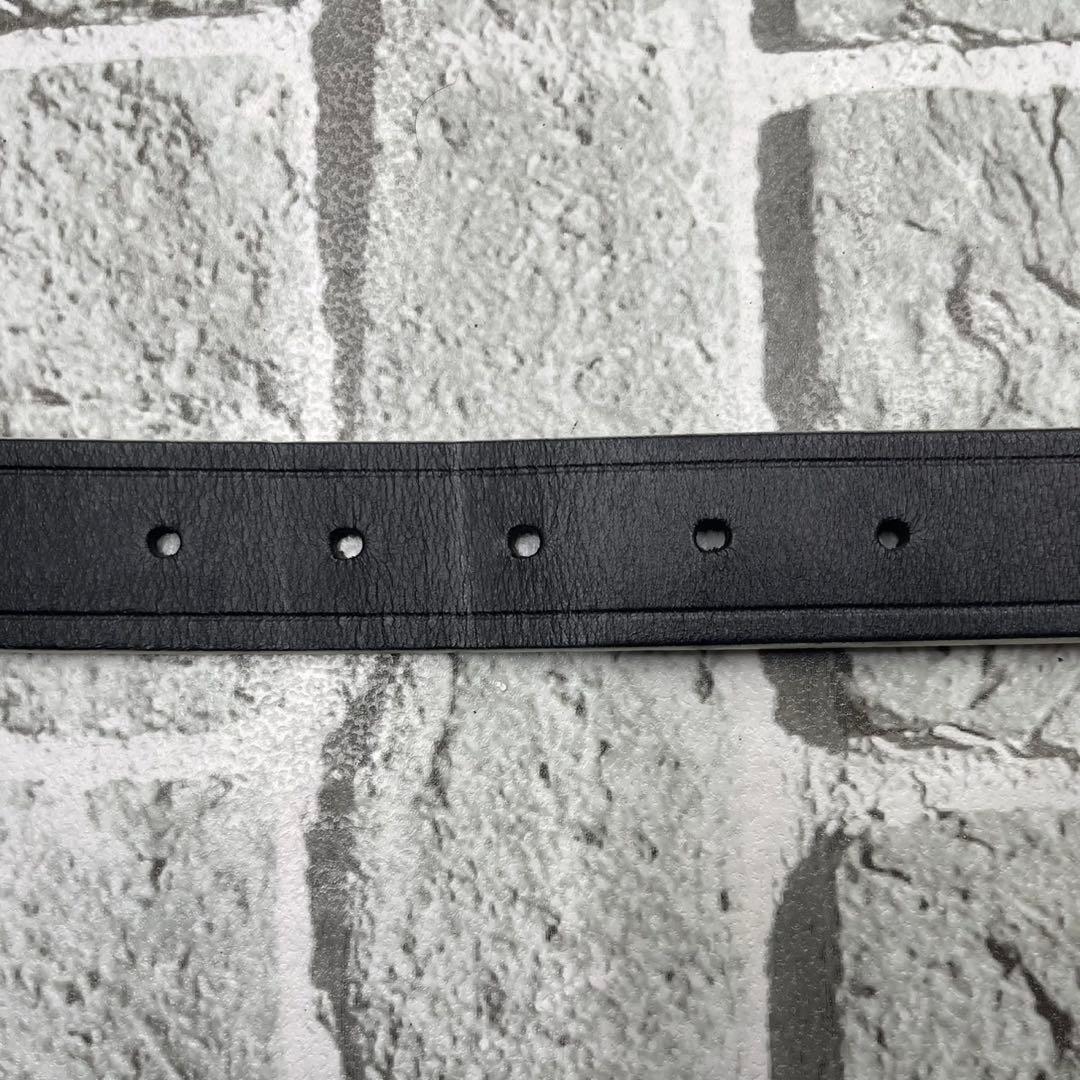 ベルルッティ ベルト レザー ブラック 黒 シルバー金具 90サイズ N1128