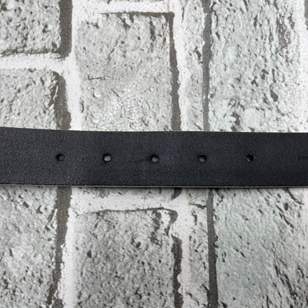 ベルルッティ ベルト レザー ブラック 黒 シルバー金具 90サイズ N1128