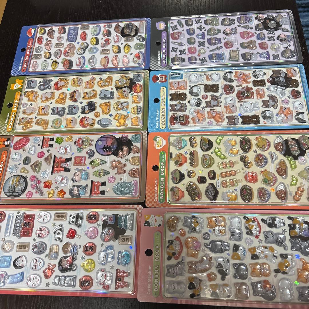 ボンボンドロップシール 8枚セット