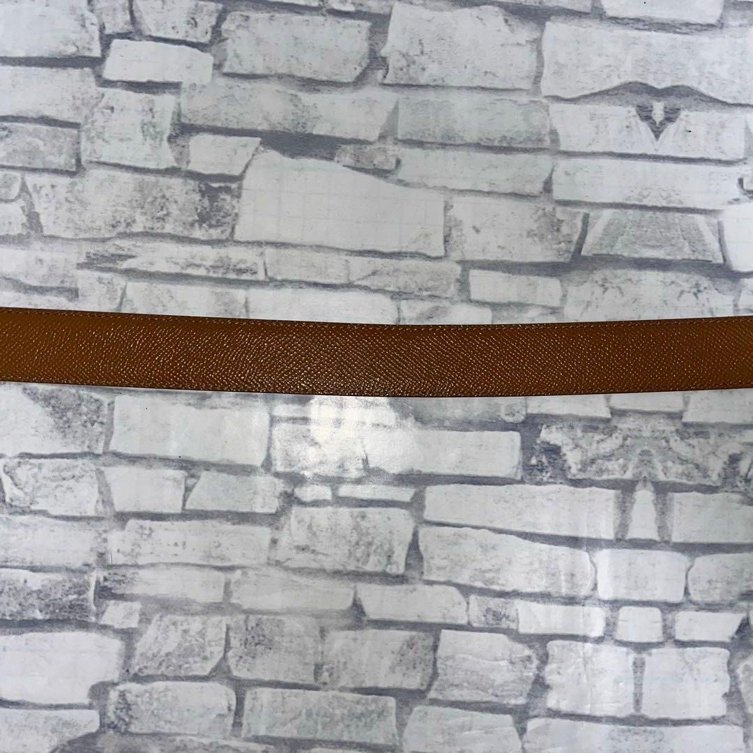 ブルガリ ベルト レザー 本革 黒 シルバー金具　スクエア　トリプルプレート