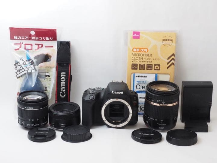 【美品】スマホへ転送可能❤️神コスパ キャノンKissX9 トリプルレンズセット