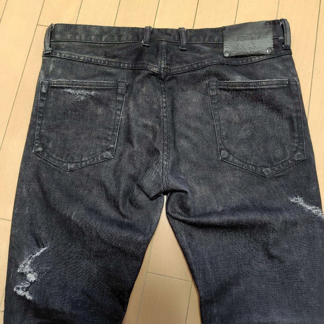 BACKLASH ISAMU KATAYAMA ホースレザー スキニーデニム