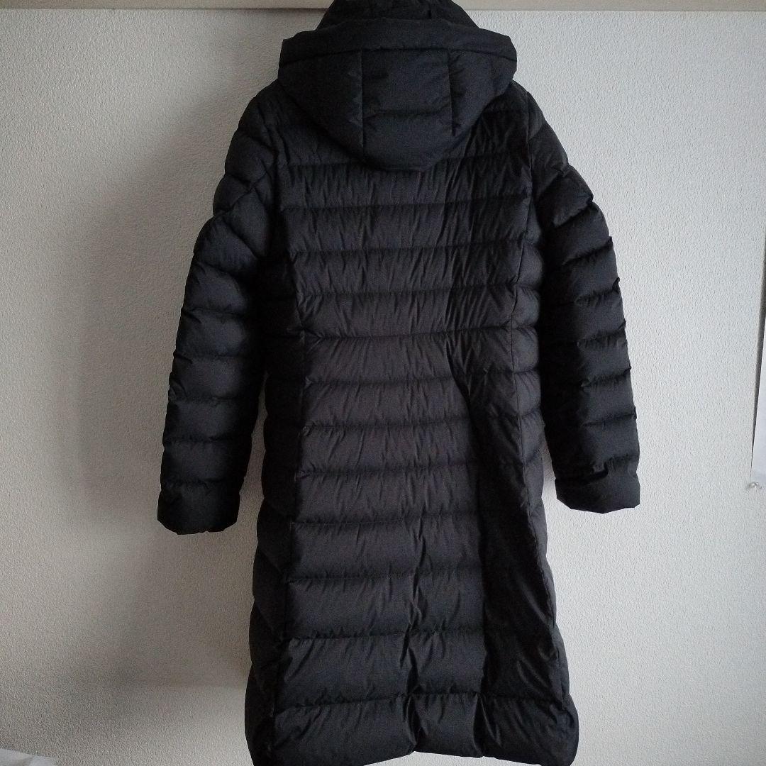 ユニクロ ウルトラライトダウンロングコート フーデット ブラック L