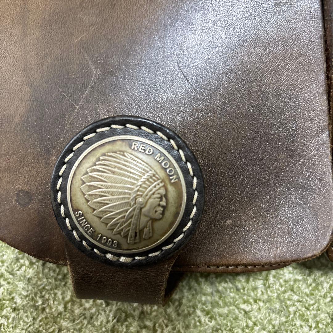 レザー ダブルポケット ボディバッグ