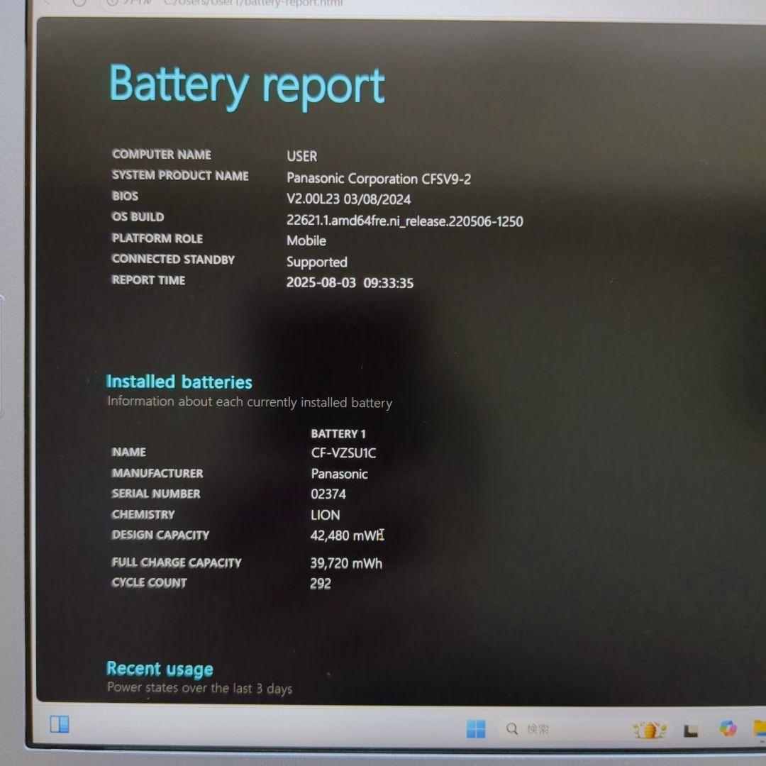 ⑬ Lets Note CF-SV9 16GB 1TB MS Office
