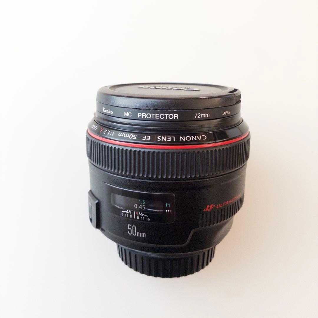 1/5まで Canon EF 50mm f1.2 L USM プロテクター付き