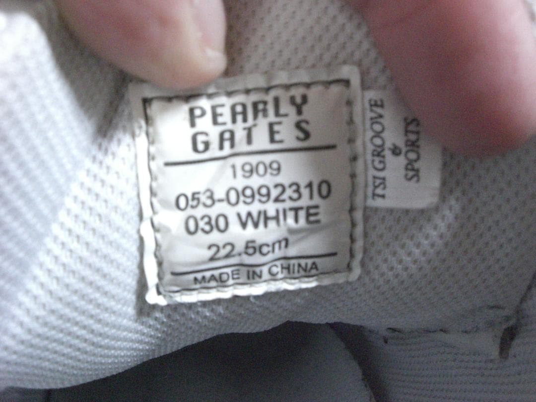 （K25042）パーリーゲイツ ハイカット ゴルフシューズ 22.5㎝