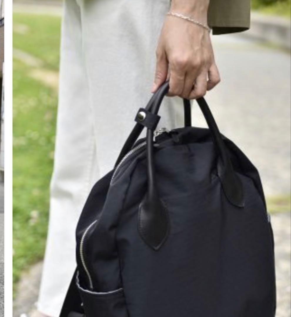 OUR レザー持ち手の2wayリュック