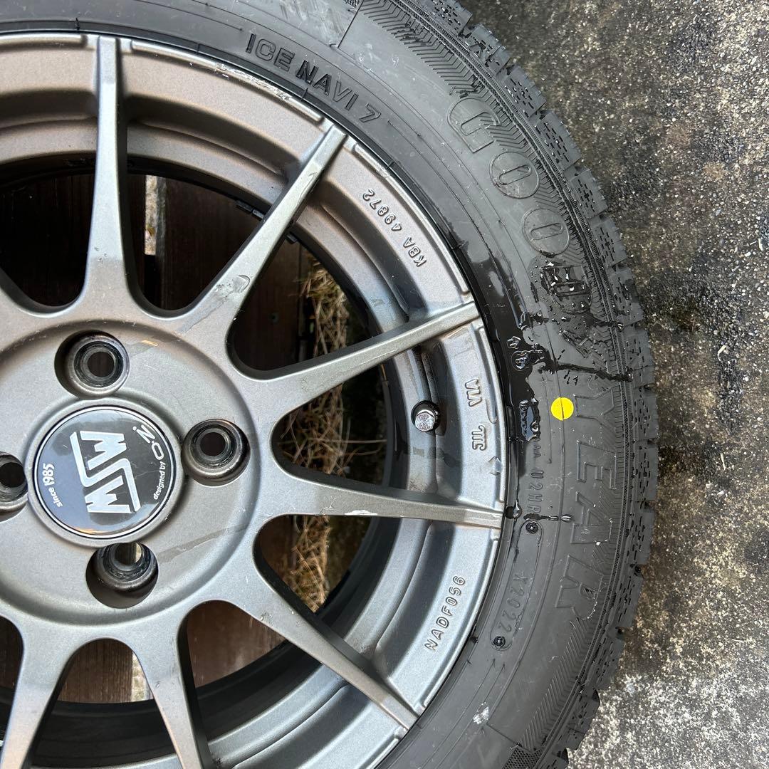 フィアットに使用　 175/65 R14 ホイール&スタッドレスタイヤ4本セット