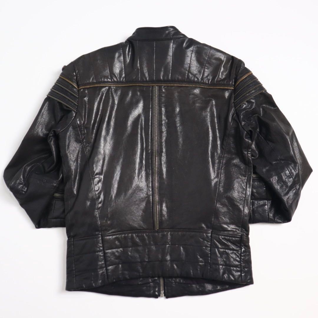 archive diesel ジップデザイン ライダース レザージャケット