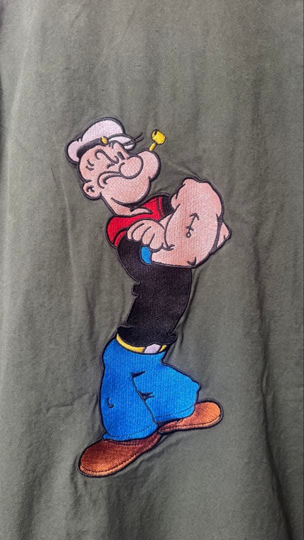 NOAH Barbour ポパイ刺繍グリーンジャケット