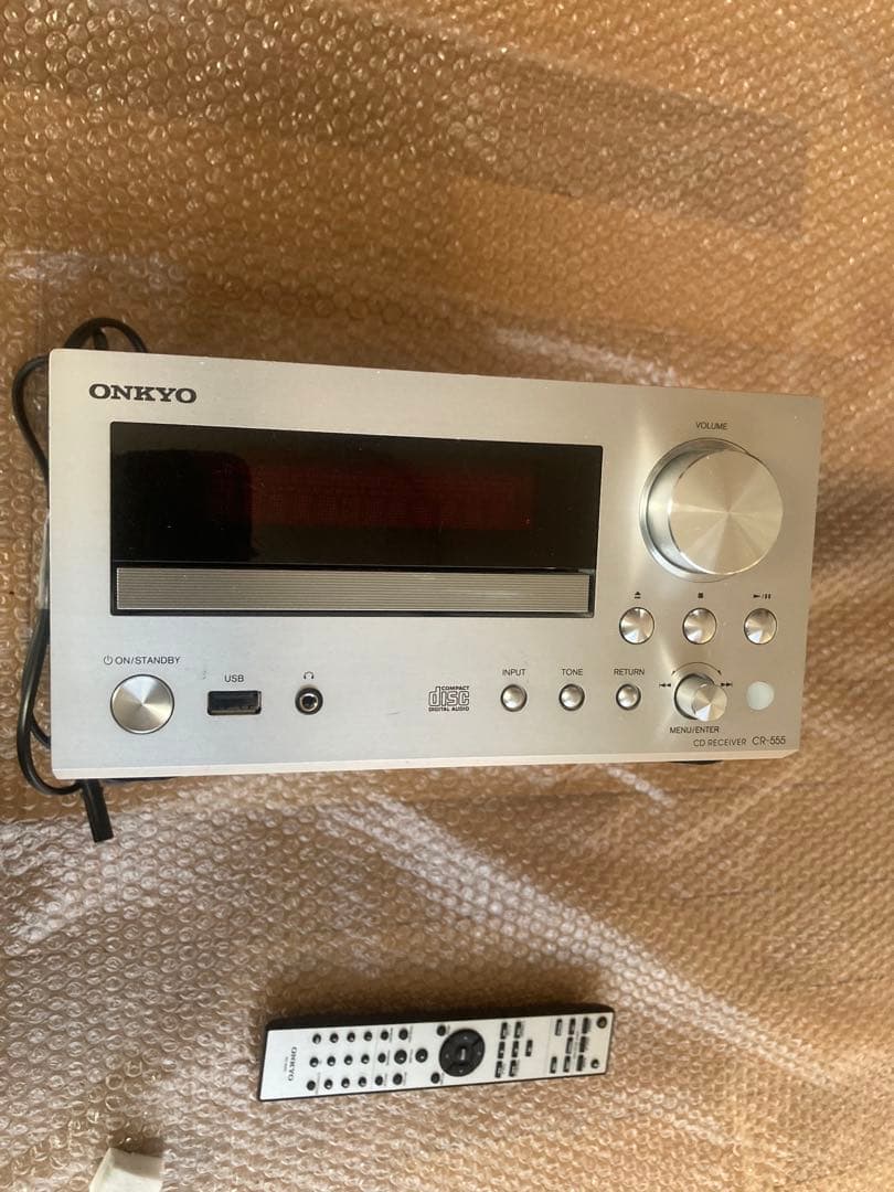 K743 ONKYO CR-555 CD ミニコンポ リモコン付き