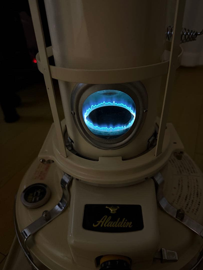 【極上品】ヴィンテージアラジン ブルーフレームヒーターカスタム　ファン付