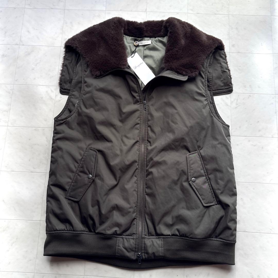 ラウンジドレス 24AW 未使用品 ミリタリージレブルゾン N2Bベスト カーキ