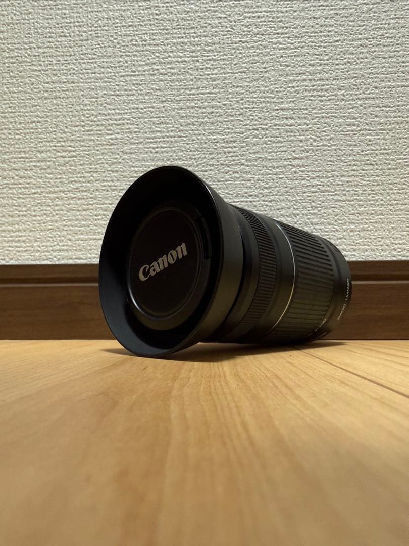 キャノンEFS55-250mmレンズ　EW-60Cレンズフードレンズフィルター付