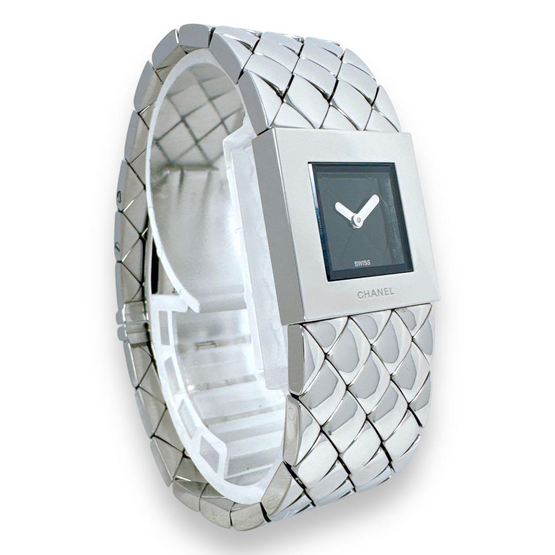 シャネル CHANEL マトラッセ ブラック 黒 クォーツ レディース 時計