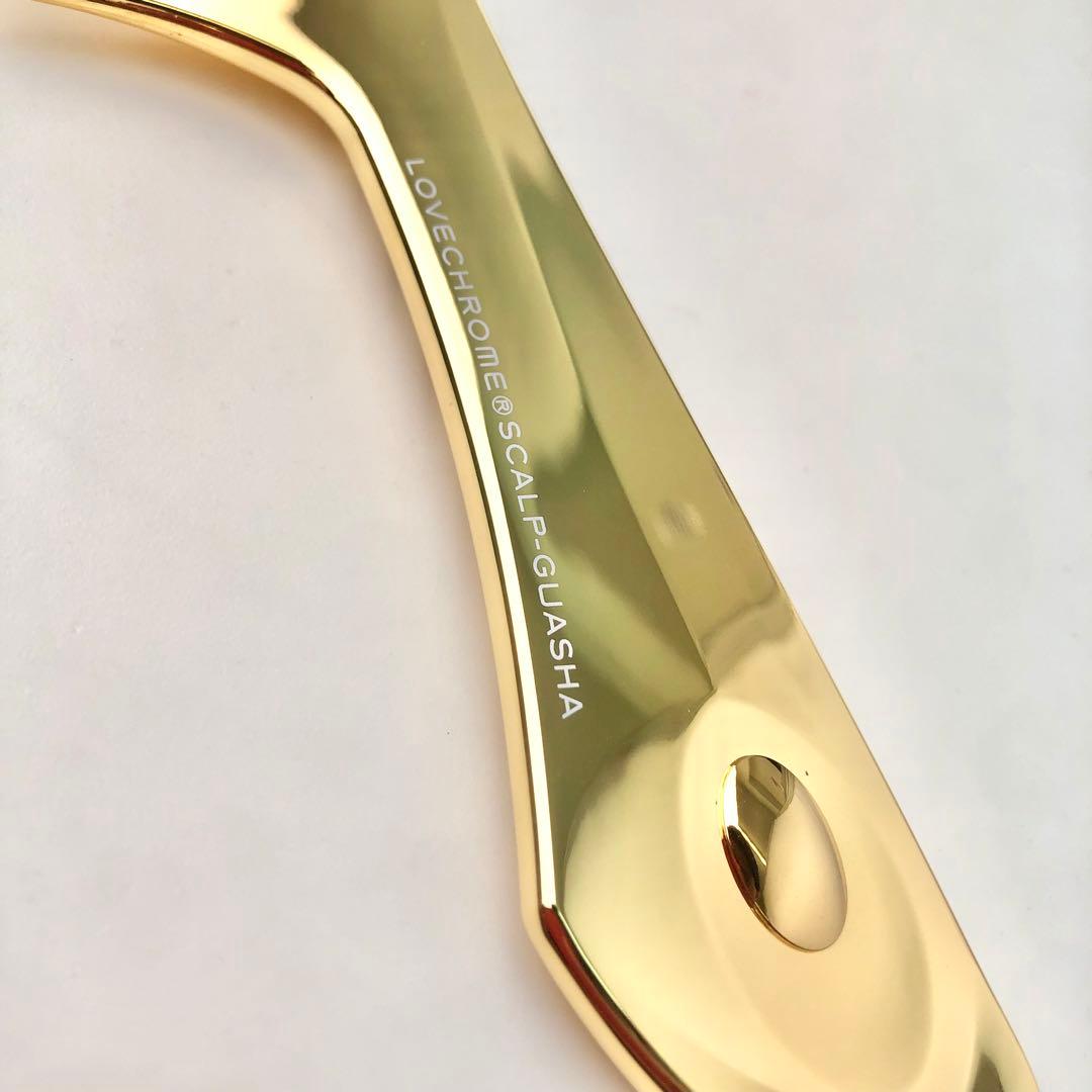 新品 美髪コーム ラブクロム スカルプカッサ ゴールド K24GP