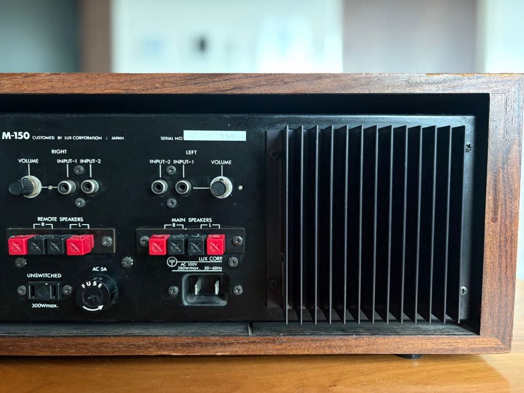 【整備品】LUXMAN M150 トランジスタ パワーアンプ 動作品