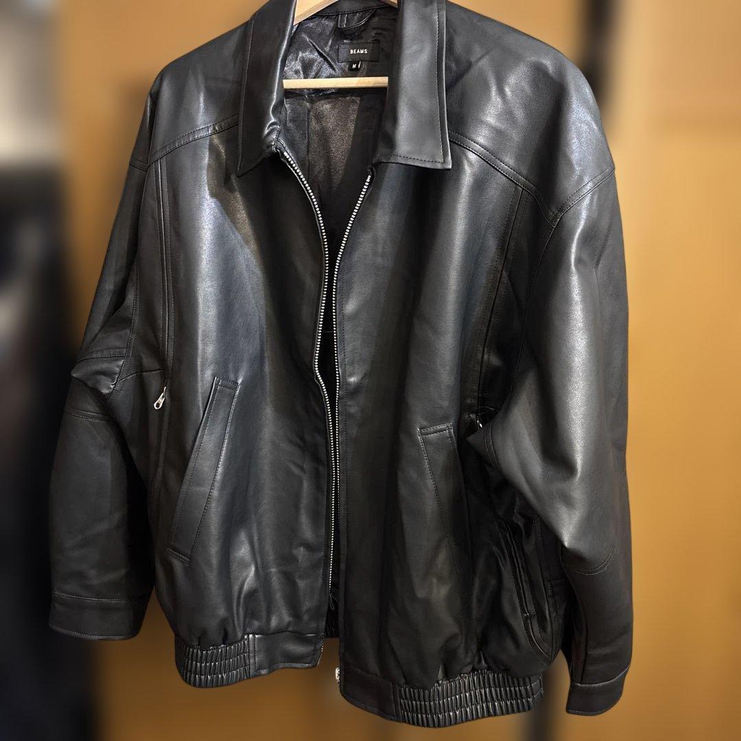 BEAMSレザージャケット
