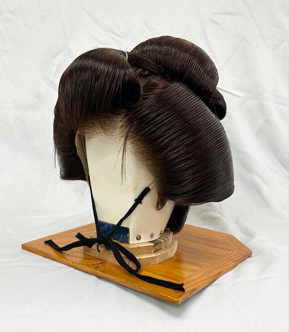 日本髪かつら　大衆演劇かつら　しげもり中サイズ　　つぶし島田