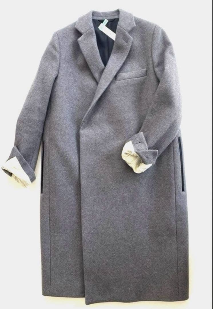 【美品】クリーニング済み THE RERACS チェスターコート ピンバッチ付