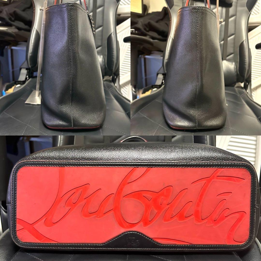 クリスチャンルブタン cabata カバタ レザー 黒 トートバッグ