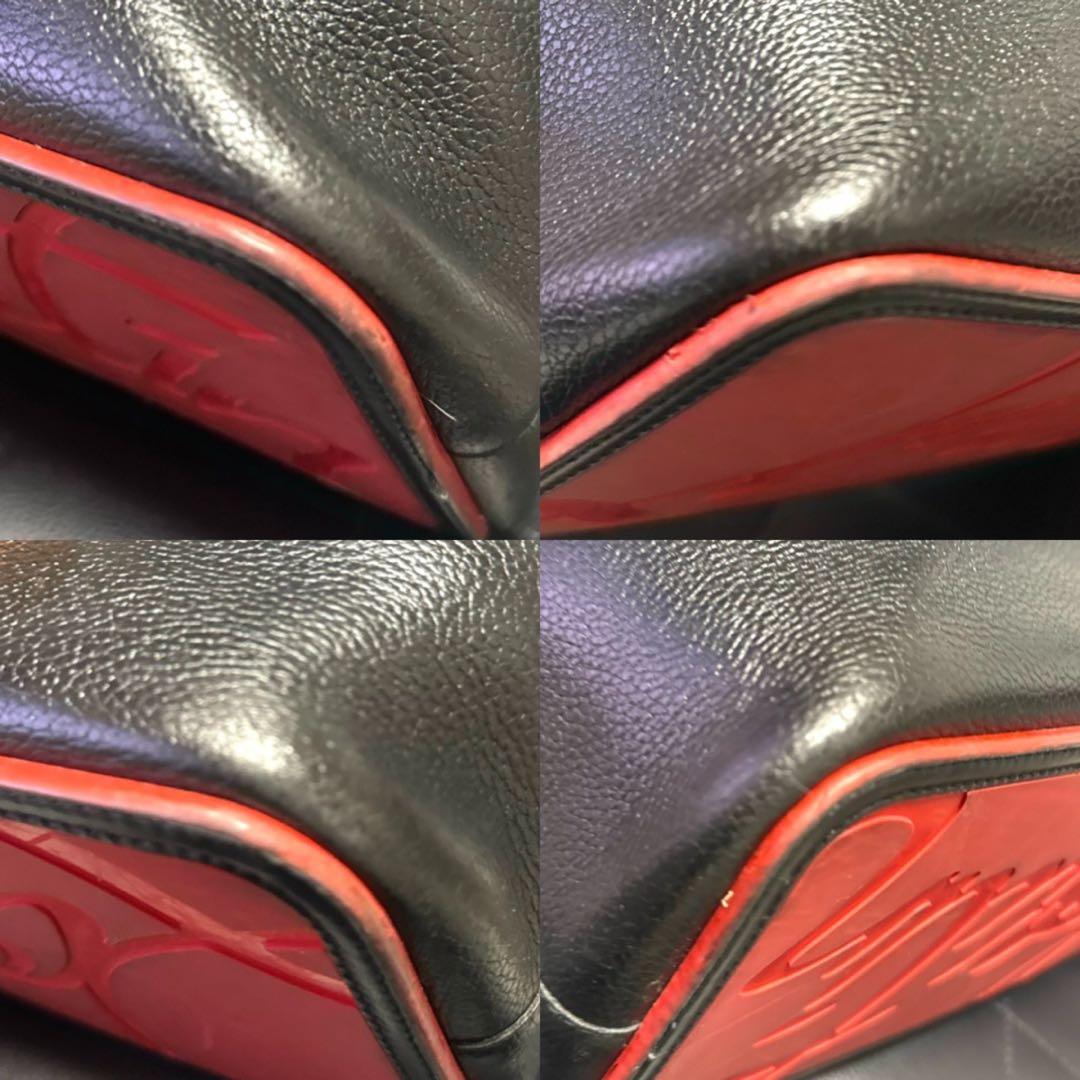 クリスチャンルブタン cabata カバタ レザー 黒 トートバッグ