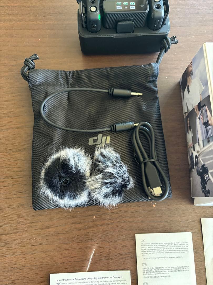 【美品】DJI MIC ワイヤレスマイクロフォン YouTube 録音
